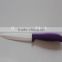 5 Inch Ceramic Utility Knife with colorful handle ABS+TPR coating