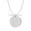 Silver/Brass in 14k White Gold or Rose Gold Collection in Italics Alphabet 'R' Customize Design Pendants