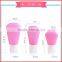 Eco-friendly feature silicone travel bottles set of 4