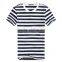 wholesale clothing high quality 100%cotton o neck stripes tshirts bulk with Chian clothes factory                        
                                                                                Supplier's Choice