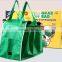 recyclable foldable shopping trolley bag with plastic handle