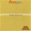 595x595mm Yellow Acoustic Perforated Gypsum Ceiling Tile