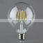 2015 Hot sale LED light led Filament Bulb Dimmable 2w 4w 6W 8W led filament g125 G95