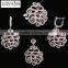 925 Silver Jewelry Set Party Decoration Enameled Silver Jewelry Designs TZ-0252