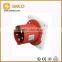 CEE 63A panel mounted male and female industrial plug and socket