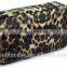 Fashion 64 Capacity Leopard Grain PU Leather Cover CD DVD Bag CD DVD Storage Bag Car Disc Case