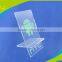 plastic mobile phone holders for retail printing logo clear cell phone holder acrylic cell phone display