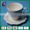 Wholesale embossed ceramic coffee cup and saucer set with europe style