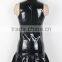 New arrival NO MOQ black sexy leather dress