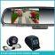 4.3 inch framesless rear view mirror monitor with auto brightness adjustment and car backup camera