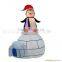 pop-up penguin in snow globe decoration outdoor inflatable