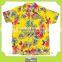 custom top quality cotton printed men's hawaii shirt
