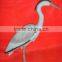 plastic grey heron decoy