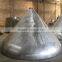 carbon steel conical dish head shell segment for pressure vessel