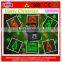 Beautiful 8 Gobo Twinkling RG Christmas light/party lights