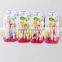 super soft and flexible kid toothbrush for care child and baby teeth head children's toothbrush with gift
