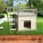 Indoor Outdoor Dog Cat Pet House View Wood Small Kennel Crate Cage Shelter Roof DFD3008