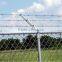 China Hot Sale High Quality Perimeter fence/Chain Link Fence top barbed wire/cyclone fence