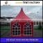 Clear span width gazebo for garden