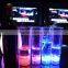 light up drinks cup dispaly drinking glass with LED inside colored plastic cup