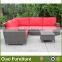 modular plastic rattan modern outdoor sofa furniture