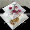 3-tier dessert plate fruit cupcake ceramic plate , cake plate with dome, wedding cake stand