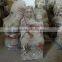 Antique wooden carving religion Virgin Mary statue
