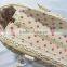Cheap handmade natural maize mini make straw bag with PU handles