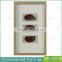 8X8 Shadow Box Frame with Natural Agate Stone Under Glass