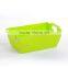 New PP plastic rectangular storage basket with handle