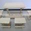 heavy-duty space-saving dining table and chairs