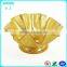 luxury Design Promotional High Foot style Acrylic Fruit Tray,Plastic Container and dishes