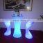 Rechargeable LED cocktail table, LED bar table, LED furniture Supplier in China