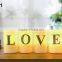 LED Flameless Candles Assorted Glittering Letter Decorative Candles