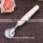 Factory price top quality hot sale wood handle stainless steel material pizza cutter