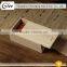 Clear,beautiful customized unfinished sliding lid wood box