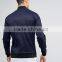 2017 Custom Best Price High Quality Velour Panels 66% Cotton 31% Polyester 3% Elastane Navy Casual Men's Jacket