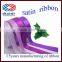 Red high density polyester ribbon for wedding decoration