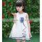 2017 New summer flower tulle teen girl wedding party dress