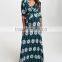 Newest Maternity Dresses With PinkBlush Teal Geo Maternity Maxi Dress Half Sleeve Women Clothes WD80817-25