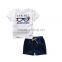 Wholesale cool fashion sports style baby boy clothing sets for summer