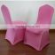 High quality pink shiny spandex wedding chair cover for sale