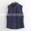 2017 Wholesale Diamond White Quilted Vest for ladies