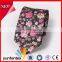 2016 cheap flower pattern design 100 cotton necktie