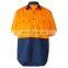 Men's Reflective Safety cotton High Visibility Short Sleeve shirt