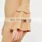 Nude Plunge Frill Sleeve Bodycon Dress in Mini Length 2017