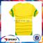 Cheap customized yellow low price soccer uniform