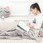 Two-in-one stuffed soft flannel plush blankets