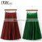 Latest design a line models long pleated skirts women