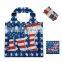 Low price polyester shopping bag foldable shopping bag reusable